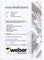 Weber certifikat
